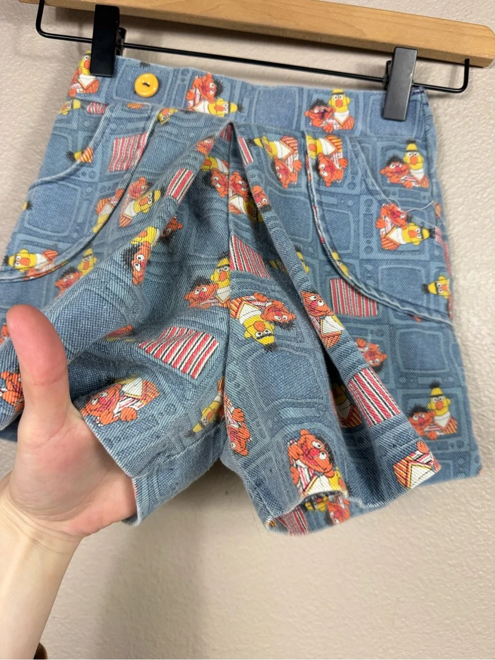 Vintage Sesame Street JcPenney Bert Ernie shorts skort girls 6 E